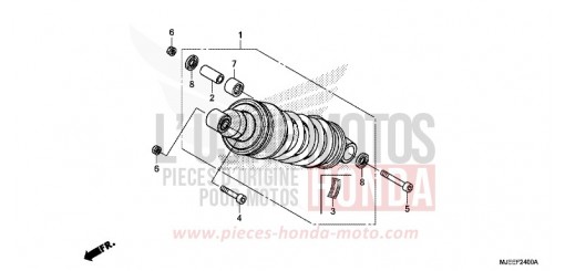 REAR CUSHION CB650FAG de 2016